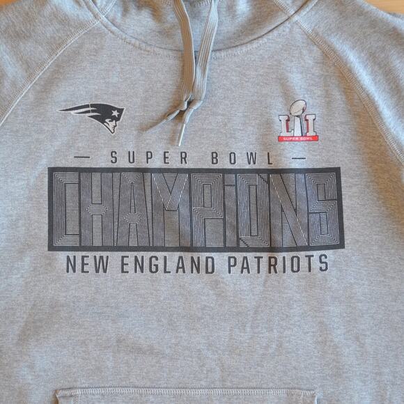 Nike Therma-Fit New England Patriots Hoodie Sweatshirt Super Bowl Size Medium - Picture 3 of 5